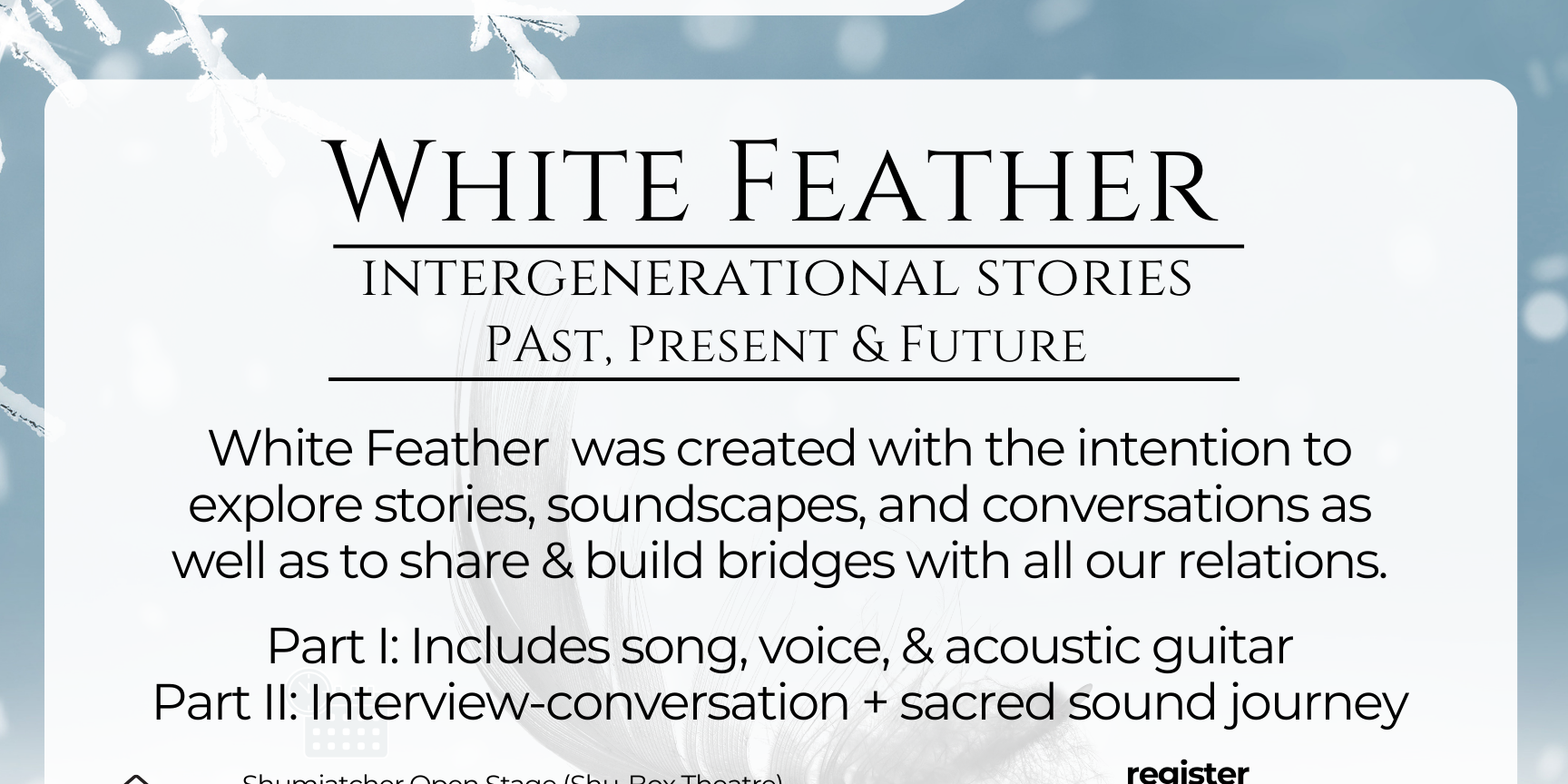 White Feather: Intergenerational Stories Past, Present & Future – World ...