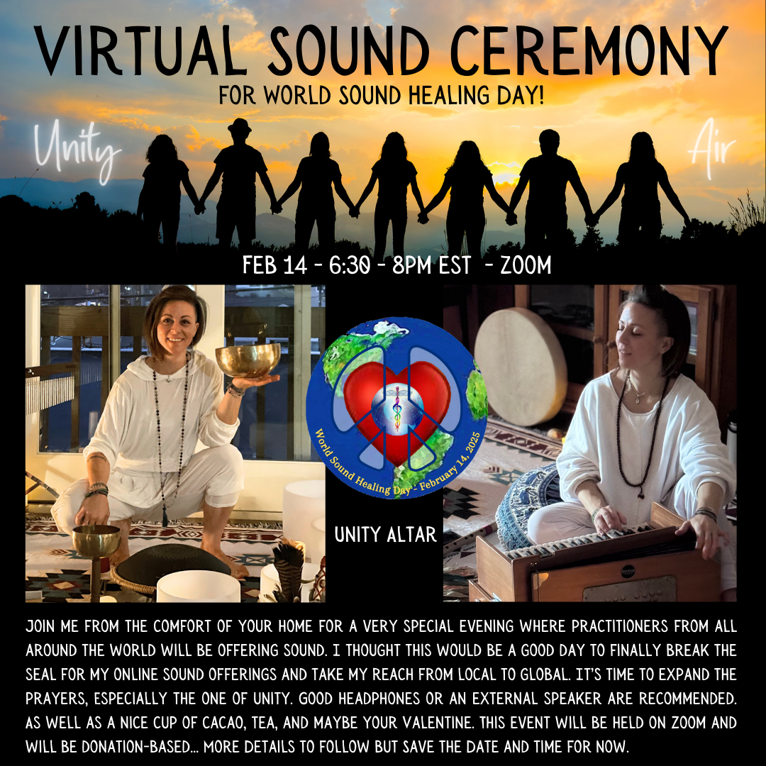 UNITY – A Virtual Sound Ceremony for World Sound Healing Day