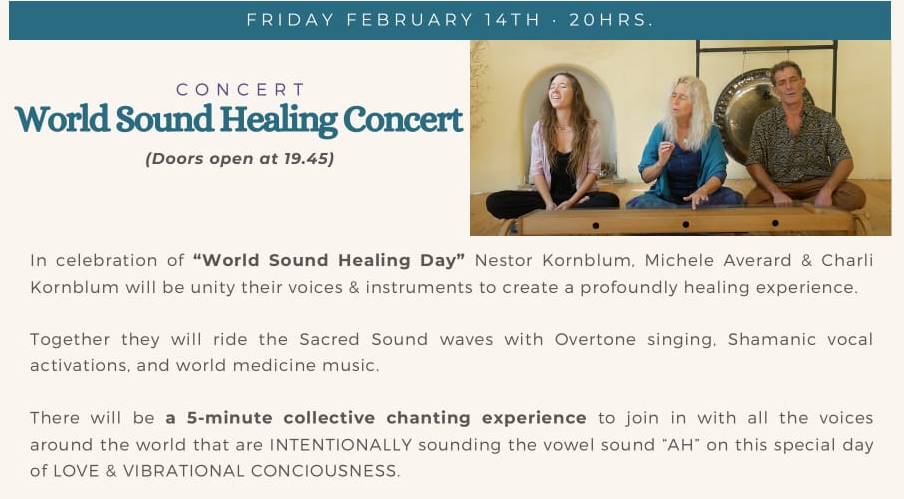 World Sound Healing Day Concert and Workshops